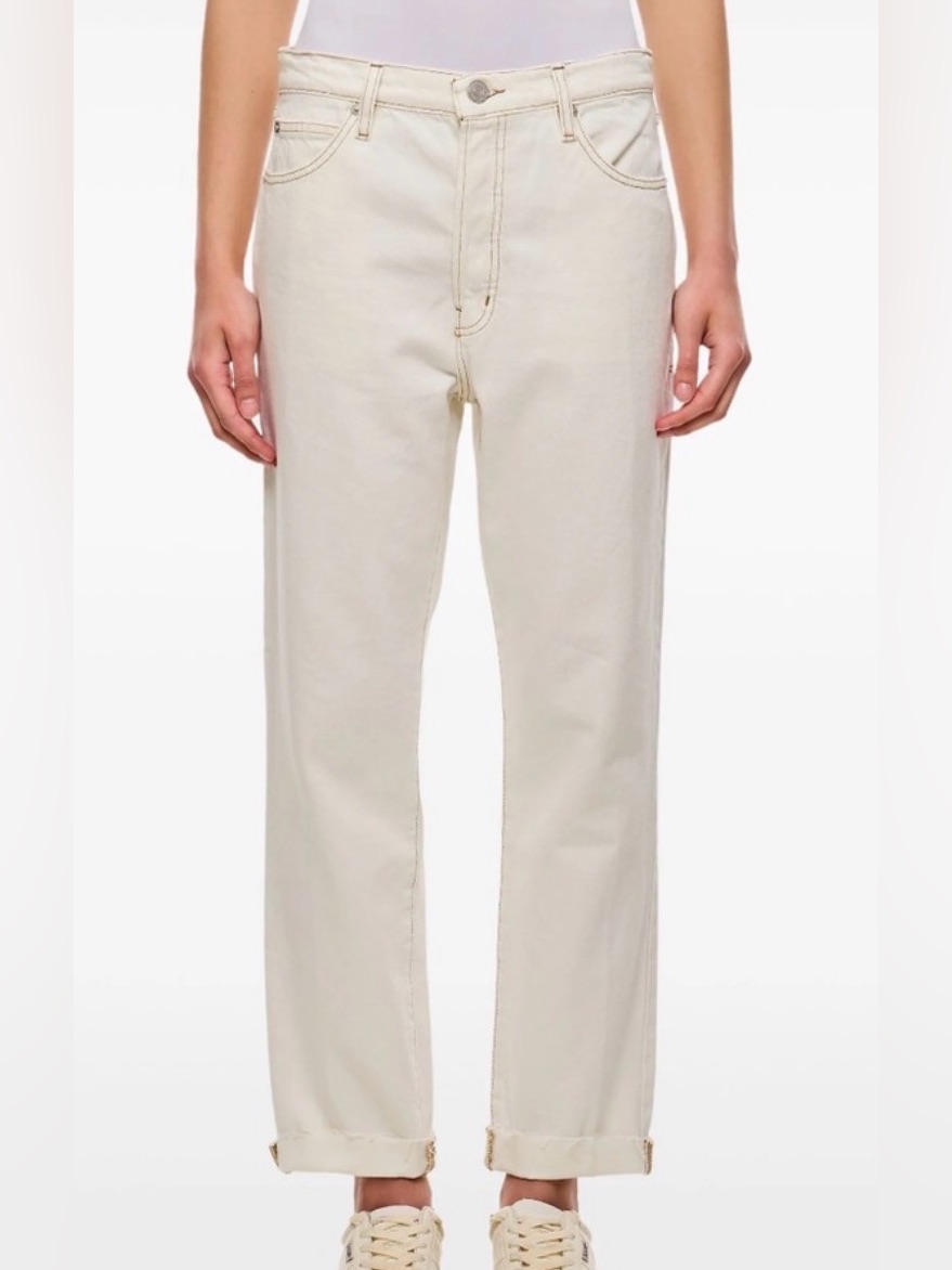 Frame Denim Women's Cream Boyfriend Jeans